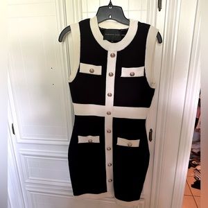 Endless Rose Mock-Neck Sleeveless Mini Dress SMALL